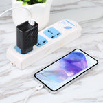 شاحن سفر جداري 3 في 1 AR-892 QC3.0 PD20W USB + USB-C / Type-C، قابس الاتحاد الأوروبي، قابس المملكة المتحدة