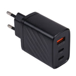 شاحن سفر جداري 3 في 1 AR-892 QC3.0 PD20W USB + USB-C / Type-C، قابس الاتحاد الأوروبي، قابس المملكة المتحدة