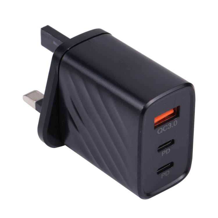 شاحن سفر جداري 3 في 1 AR-892 QC3.0 PD20W USB + USB-C / Type-C، قابس الاتحاد الأوروبي، قابس المملكة المتحدة