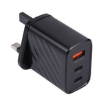 شاحن سفر جداري 3 في 1 AR-892 QC3.0 PD20W USB + USB-C / Type-C، قابس الاتحاد الأوروبي، قابس المملكة المتحدة
