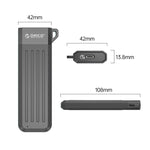 غلاف ORICO-USB3.1 Gen1 Type-C بسرعة 6Gbps لوحدة تخزين M.2 SATA SSD