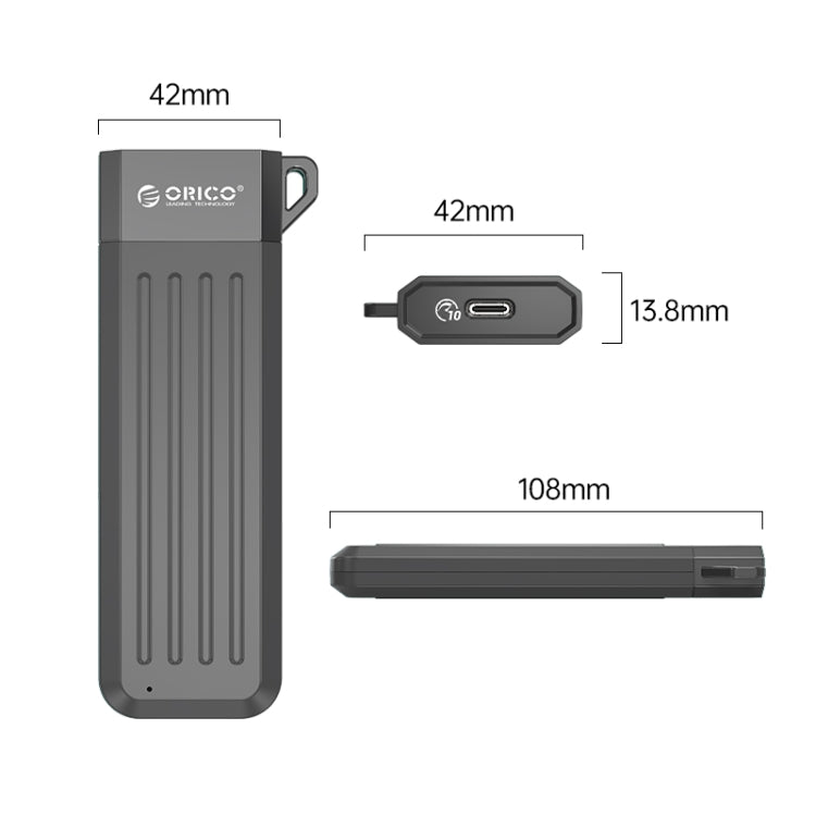 غلاف ORICO-USB3.1 Gen1 Type-C بسرعة 6Gbps لوحدة تخزين M.2 SATA SSD
