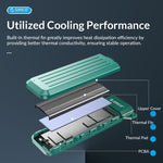 غلاف ORICO-USB3.1 Gen1 Type-C بسرعة 6Gbps لوحدة تخزين M.2 SATA SSD