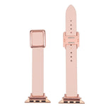 سوار ساعة بمشبك مربع ذهبي وردي مغناطيسي لسلسلة Apple Watch، 7 45مم / 6&SE&5&4 44مم / 3&2&1 42مم، 7 41مم / 6&SE&5&4 40مم / 3&2&1 38مم