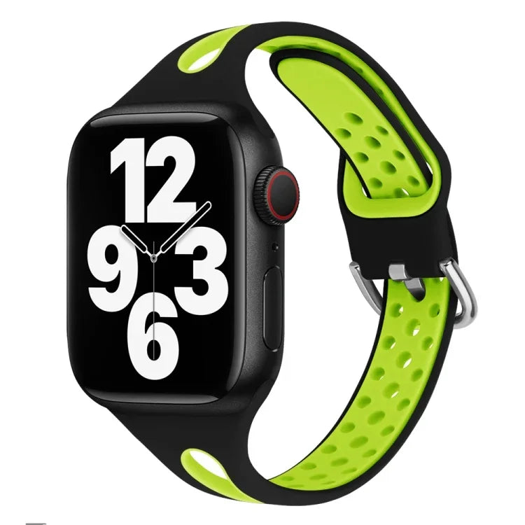 سوار ساعة سيليكون بنمط قطرة ماء لسلسلة Apple Watch، 7 41مم / 6&SE&5&4 40مم / 3&2&1 38مم، 7 45مم / 6&SE&5&4 44مم / 3&2&1 42مم