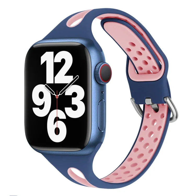 سوار ساعة سيليكون بنمط قطرة ماء لسلسلة Apple Watch، 7 41مم / 6&SE&5&4 40مم / 3&2&1 38مم، 7 45مم / 6&SE&5&4 44مم / 3&2&1 42مم