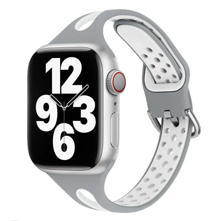سوار ساعة سيليكون بنمط قطرة ماء لسلسلة Apple Watch، 7 41مم / 6&SE&5&4 40مم / 3&2&1 38مم، 7 45مم / 6&SE&5&4 44مم / 3&2&1 42مم