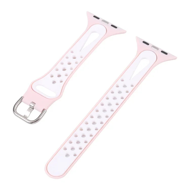 سوار ساعة سيليكون بنمط قطرة ماء لسلسلة Apple Watch، 7 41مم / 6&SE&5&4 40مم / 3&2&1 38مم، 7 45مم / 6&SE&5&4 44مم / 3&2&1 42مم