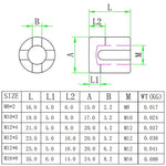 مشبك تثبيت حبل سلكي للحديقة من الفولاذ المقاوم للصدأ 316، M8x2، M10x3، M12x4، M12x5، M12x6، M16x8
