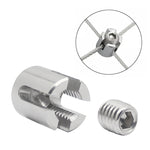 مشبك تثبيت حبل سلكي للحديقة من الفولاذ المقاوم للصدأ 316، M8x2، M10x3، M12x4، M12x5، M12x6، M16x8