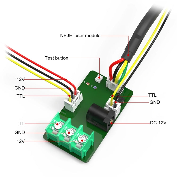 مجموعة وحدات نقش ليزر NEJE A40640 بقوة 40 واط وطول موجي 450 نانومتر، A40640