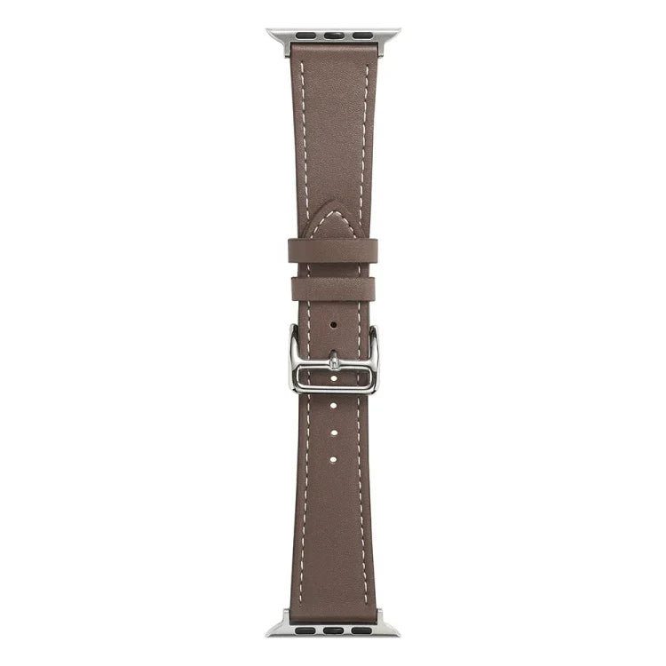 سوار ساعة جلد ميكروفايبر ذو لفّة واحدة لسلسلة Apple Watch، 7 45مم / 6&SE&5&4 44مم / 3&2&1 42مم، 7 41مم / 6&SE&5&4 40مم / 3&2&1 38مم