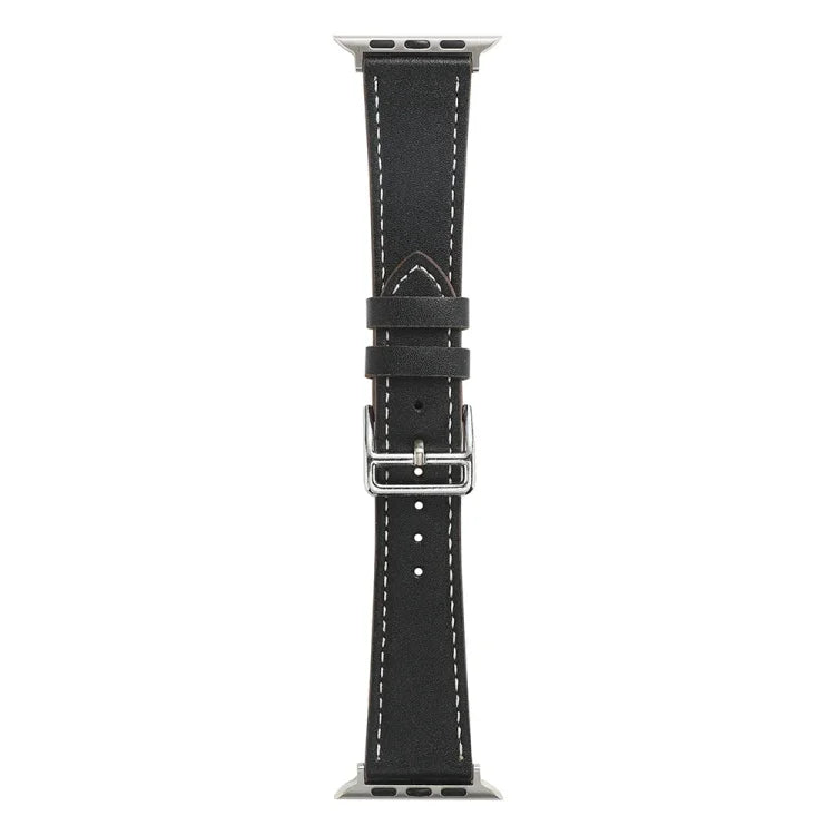 سوار ساعة جلد ميكروفايبر ذو لفّة واحدة لسلسلة Apple Watch، 7 45مم / 6&SE&5&4 44مم / 3&2&1 42مم، 7 41مم / 6&SE&5&4 40مم / 3&2&1 38مم