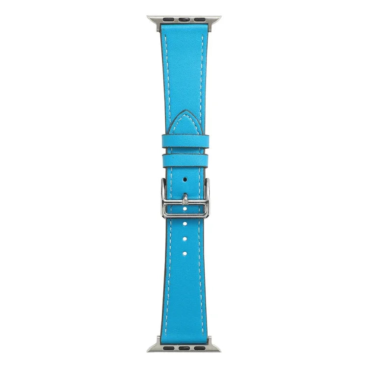 سوار ساعة جلد ميكروفايبر ذو لفّة واحدة لسلسلة Apple Watch، 7 45مم / 6&SE&5&4 44مم / 3&2&1 42مم، 7 41مم / 6&SE&5&4 40مم / 3&2&1 38مم