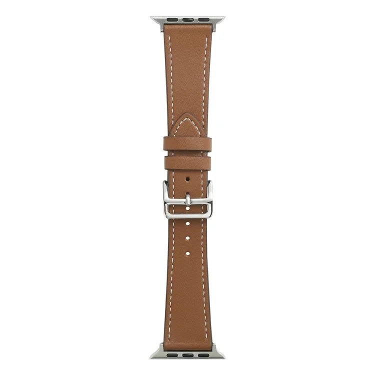 سوار ساعة جلد ميكروفايبر ذو لفّة واحدة لسلسلة Apple Watch، 7 45مم / 6&SE&5&4 44مم / 3&2&1 42مم، 7 41مم / 6&SE&5&4 40مم / 3&2&1 38مم