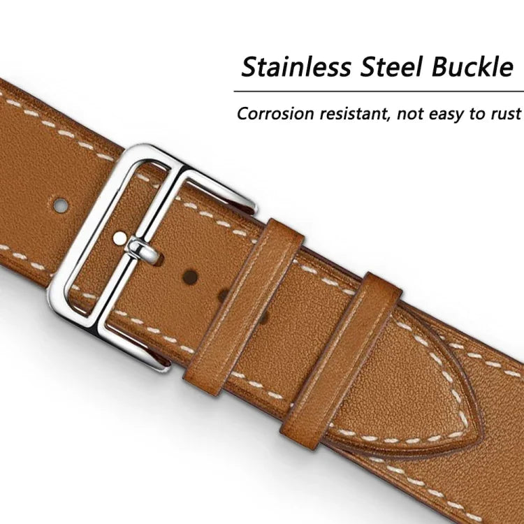 سوار ساعة جلد ميكروفايبر ذو لفّة واحدة لسلسلة Apple Watch، 7 45مم / 6&SE&5&4 44مم / 3&2&1 42مم، 7 41مم / 6&SE&5&4 40مم / 3&2&1 38مم