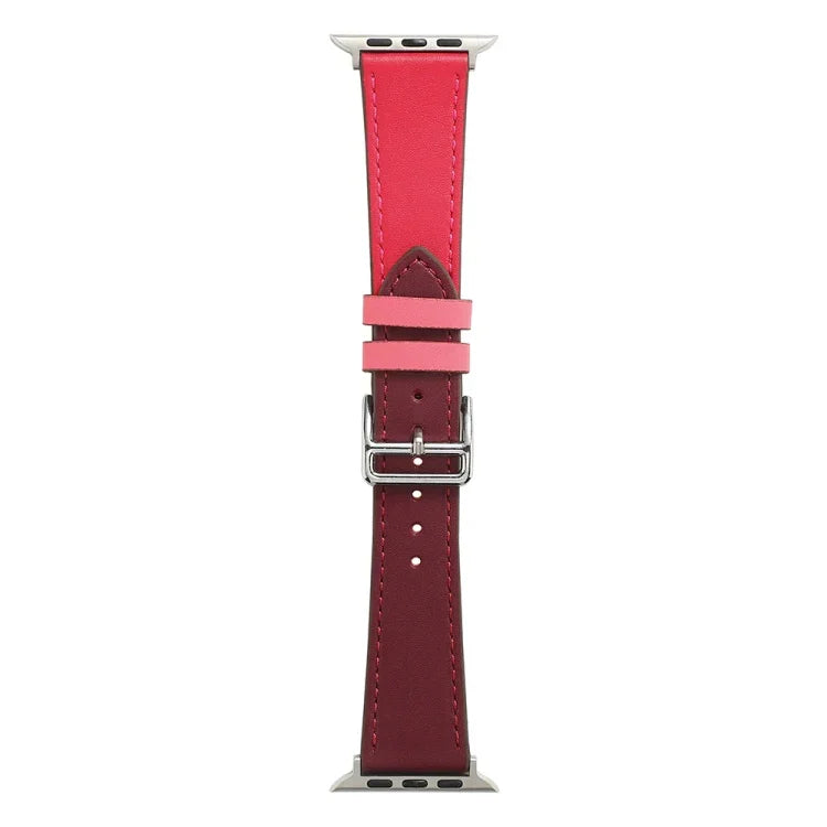 سوار ساعة جلد ميكروفايبر ذو لفّة واحدة لسلسلة Apple Watch، 7 45مم / 6&SE&5&4 44مم / 3&2&1 42مم، 7 41مم / 6&SE&5&4 40مم / 3&2&1 38مم