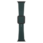 سوار ساعة سيليكون بمشبك مربع أسود لسلسلة Apple Watch، 7 45مم / 6&SE&5&4 44مم / 3&2&1 42مم، 7 41مم / 6&SE&5&4 40مم / 3&2&1 38مم