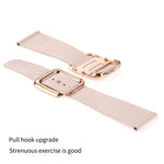 سوار ساعة سيليكون بمشبك مربع أسود لسلسلة Apple Watch، 7 45مم / 6&SE&5&4 44مم / 3&2&1 42مم، 7 41مم / 6&SE&5&4 40مم / 3&2&1 38مم