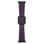 سوار ساعة سيليكون بمشبك مربع أسود لسلسلة Apple Watch، 7 45مم / 6&SE&5&4 44مم / 3&2&1 42مم، 7 41مم / 6&SE&5&4 40مم / 3&2&1 38مم