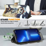 3D Painted Leather Phone Case, For iPhone 14, For iPhone 14 Plus, For iPhone 14 Pro, For iPhone 14 Pro Max, For iPhone 13 mini, For iPhone 13