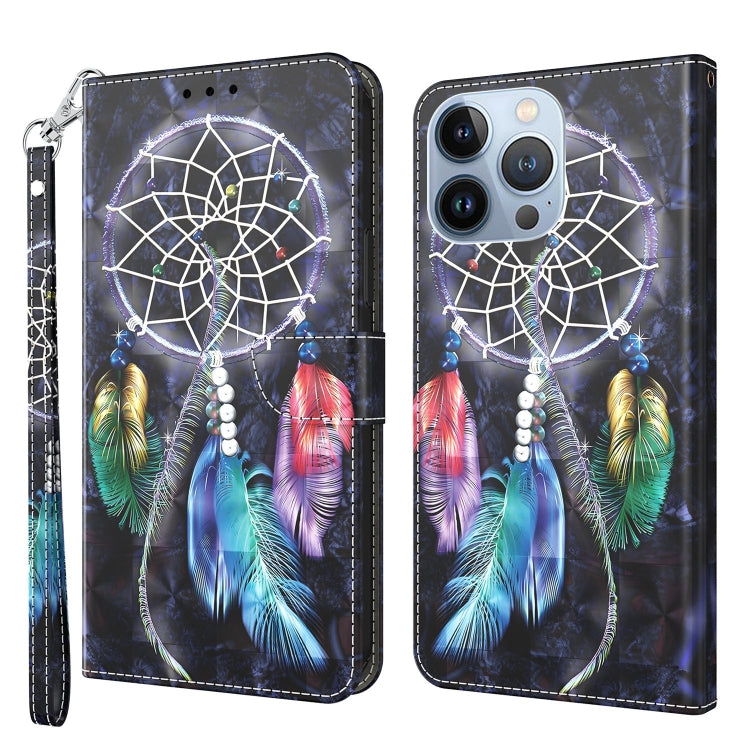 3D Painted Leather Phone Case, For iPhone 14, For iPhone 14 Plus, For iPhone 14 Pro, For iPhone 14 Pro Max, For iPhone 13 mini, For iPhone 13