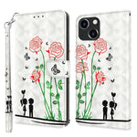 3D Painted Leather Phone Case, For iPhone 14, For iPhone 14 Plus, For iPhone 14 Pro, For iPhone 14 Pro Max, For iPhone 13 mini, For iPhone 13