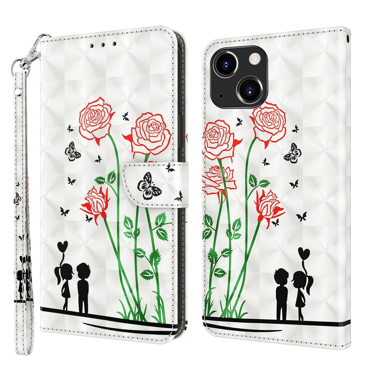 3D Painted Leather Phone Case, For iPhone 14, For iPhone 14 Plus, For iPhone 14 Pro, For iPhone 14 Pro Max, For iPhone 13 mini, For iPhone 13