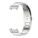 Mijobs Bamboo Stainless Steel Metal Watch Band, For Xiaomi Mi Band 7 Pro