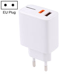 شاحن سريع LZ-1130 PD بقدرة 20 واط بمنفذ Type-C + QC 3.0 USB، قابس الاتحاد الأوروبي بقدرة 20 واط، قابس الولايات المتحدة بقدرة 20 واط