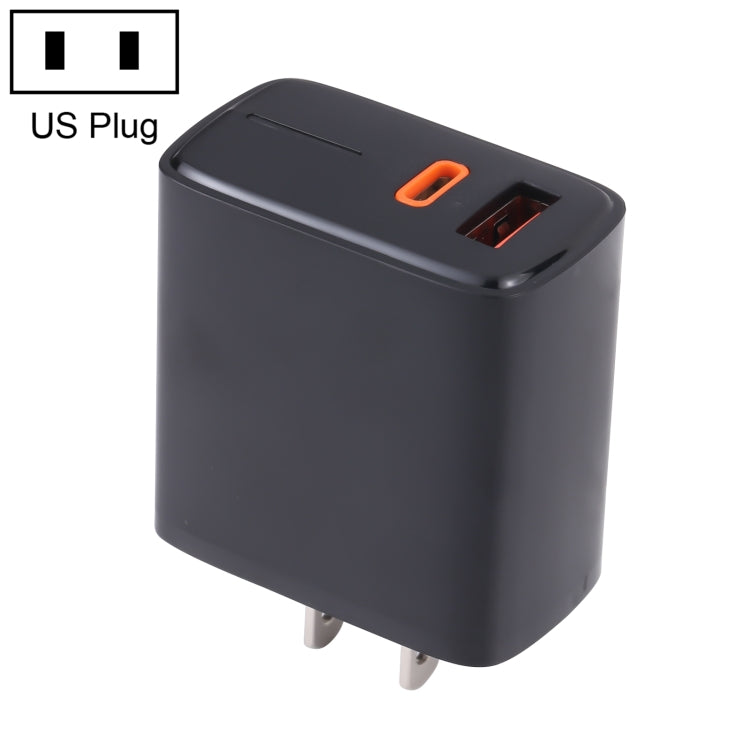 شاحن سريع LZ-1130 PD بقدرة 20 واط بمنفذ Type-C + QC 3.0 USB، قابس الاتحاد الأوروبي بقدرة 20 واط، قابس الولايات المتحدة بقدرة 20 واط