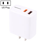 شاحن سريع LZ-1130 PD بقدرة 20 واط بمنفذ Type-C + QC 3.0 USB، قابس الاتحاد الأوروبي بقدرة 20 واط، قابس الولايات المتحدة بقدرة 20 واط
