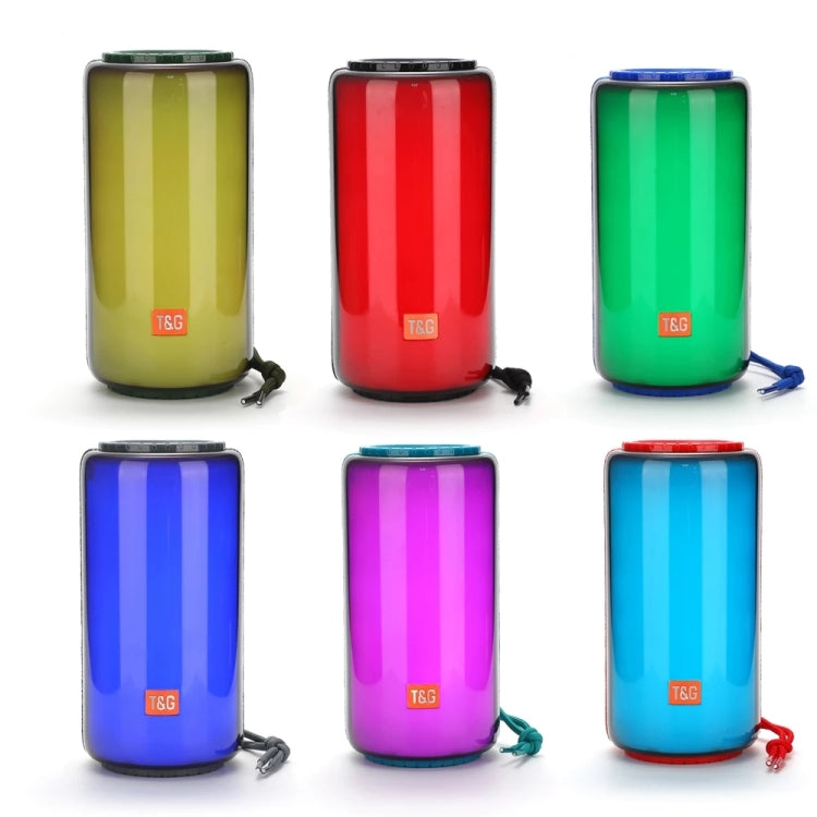 مكبر صوت بلوتوث لاسلكي محمول TWS مع إضاءة LED بقوة 10 واط من T&G TG639