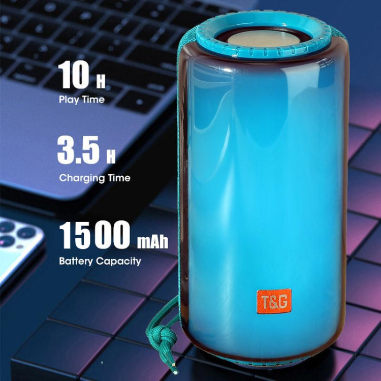 مكبر صوت بلوتوث لاسلكي محمول TWS مع إضاءة LED بقوة 10 واط من T&G TG639
