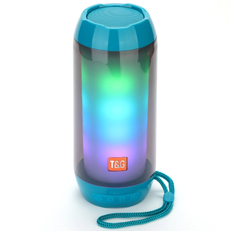 مكبر صوت بلوتوث لاسلكي مقاوم للماء مع مضخم صوت وإضاءة LED محمول من T&G TG643