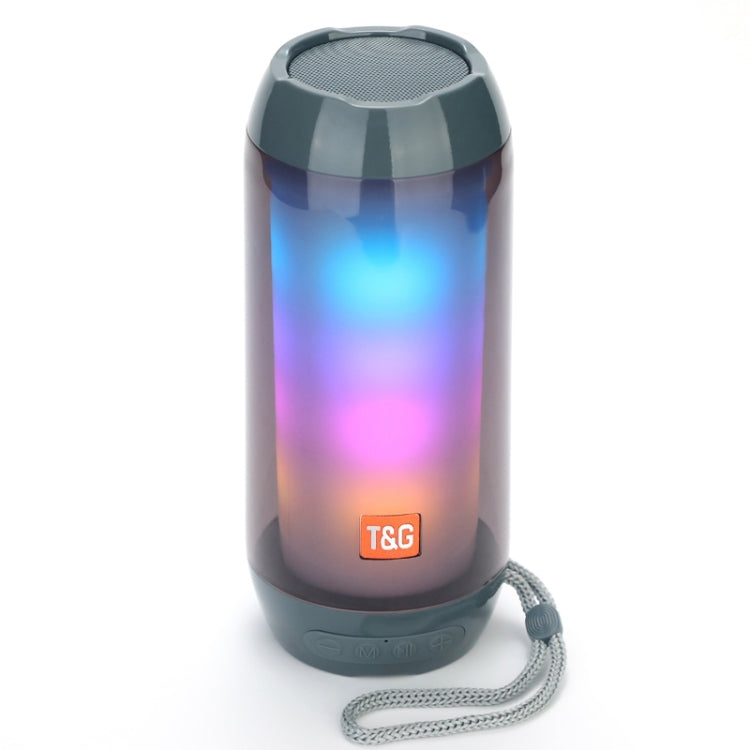 مكبر صوت بلوتوث لاسلكي مقاوم للماء مع مضخم صوت وإضاءة LED محمول من T&G TG643