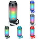 مكبر صوت بلوتوث لاسلكي مقاوم للماء مع مضخم صوت وإضاءة LED محمول من T&G TG643