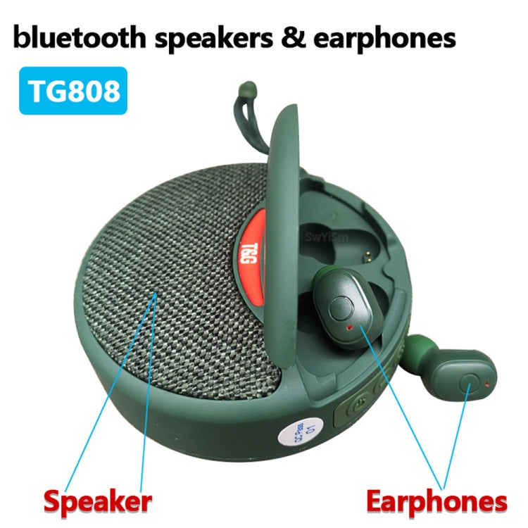 مكبر صوت بلوتوث لاسلكي صغير 2 في 1 وسماعات رأس لاسلكية T&G TG808