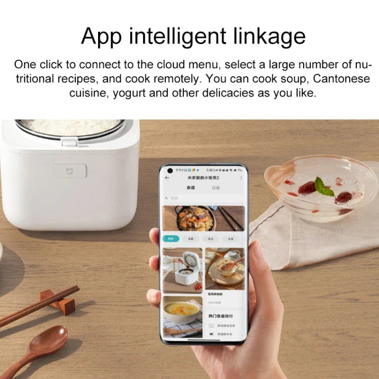 طباخة أرز ذكية صغيرة من شاومي ميجيا بسعة 1.5 لتر، قابس صيني، 1.5 لتر