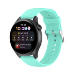 Solid Color Soft Silicone Watch Band, For Huawei Watch3 Pro New