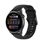 Solid Color Soft Silicone Watch Band, For Huawei Watch3 Pro New