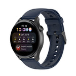 Solid Color Soft Silicone Watch Band, For Huawei Watch3 Pro New