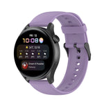 Solid Color Soft Silicone Watch Band, For Huawei Watch3 Pro New