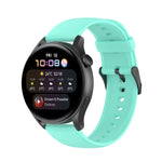 Solid Color Soft Silicone Watch Band, For Huawei Watch3 Pro New