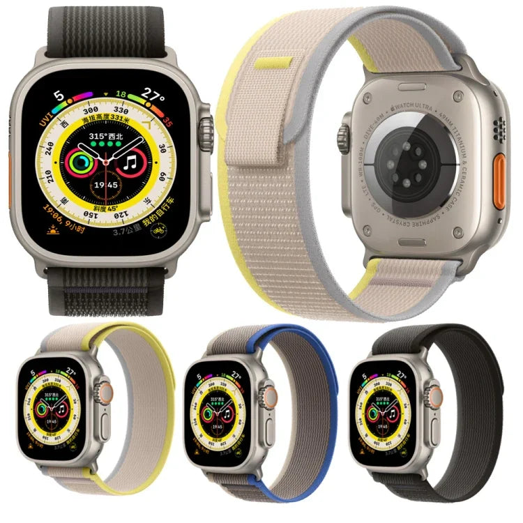 سوار ساعة نايلون لساعة Apple Watch السلسلة 8&7 41مم / SE 2&6&SE&5&4 40مم، لساعة Apple Watch 42مم / 41مم / 40مم / 38مم