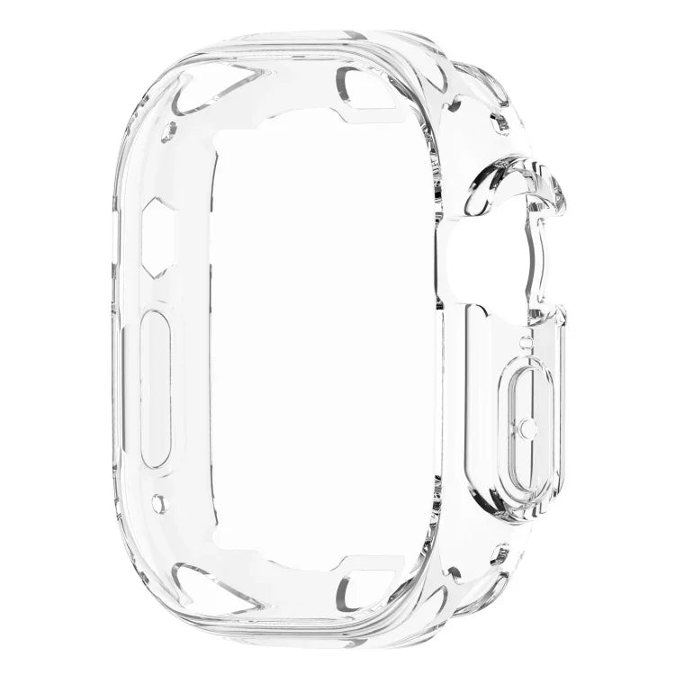 غطاء حماية شفاف شامل من TPU لساعة Apple Watch Ultra 1 / 2 / 3 49مم، لساعة Apple Watch Ultra 1 / 2 / 3 49مم