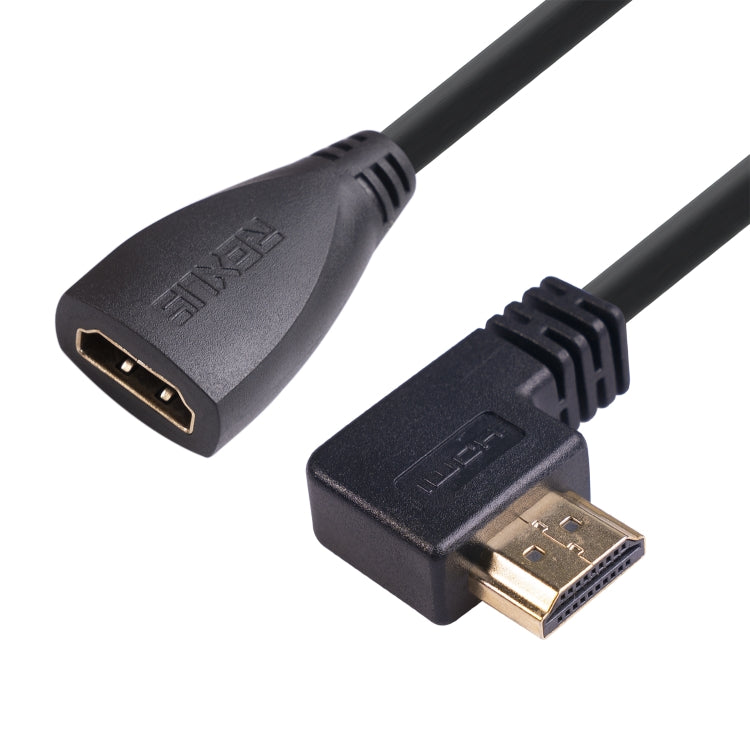 كابل محول HDL-03 بطول 30 سم HDMI ذكر بزاوية إلى أنثى، زاوية يسار، 90 درجة، 270 درجة