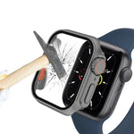غطاء ساعة فيلم PC مع زر قابل للفصل لساعات Apple Watch Series 9 / 8 / 7 مقاس 45مم، لساعات Apple Watch Series 9 / 8 / 7 مقاس 45مم