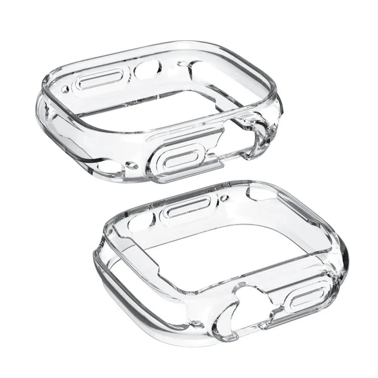 غطاء حماية شفاف نصف شامل من TPU لساعة Apple Watch Ultra 1 / 2 / 3 49مم، لساعة Apple Watch Ultra 1 / 2 / 3 49مم