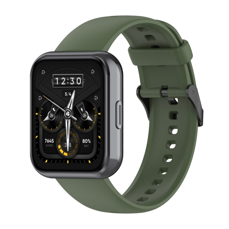 Solid Color Soft Silicone Watch Band, For Realme Watch 3